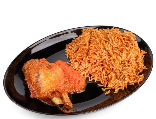 Jollof rice with Side Dish