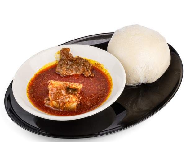 Semo with soup of your choice